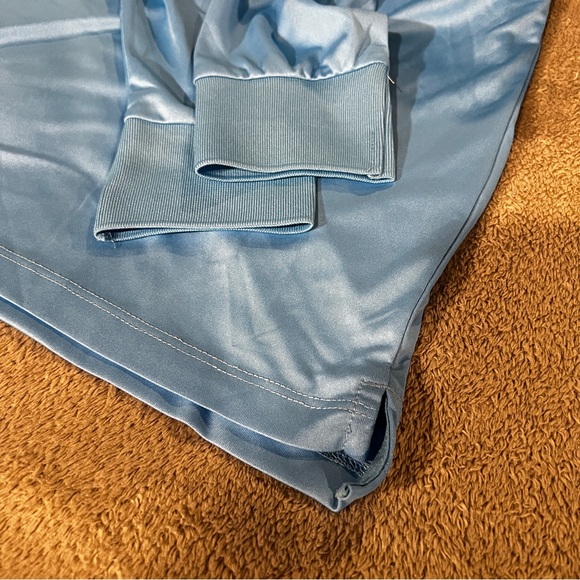 NWOT Baleaf men’s MED UV 50+ long sleeve polo (baby blue) - Picture 4 of 5